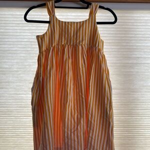 Hanna Andersson Yellow and White Striped Dress